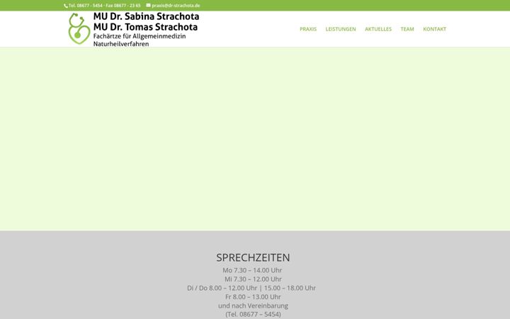 Screenshot of dr-strachota.de