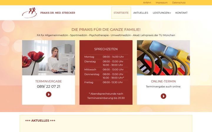 Screenshot of dr-strecker.de