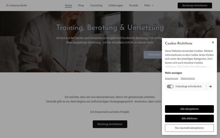 Screenshot of dr-susannekarbe.de