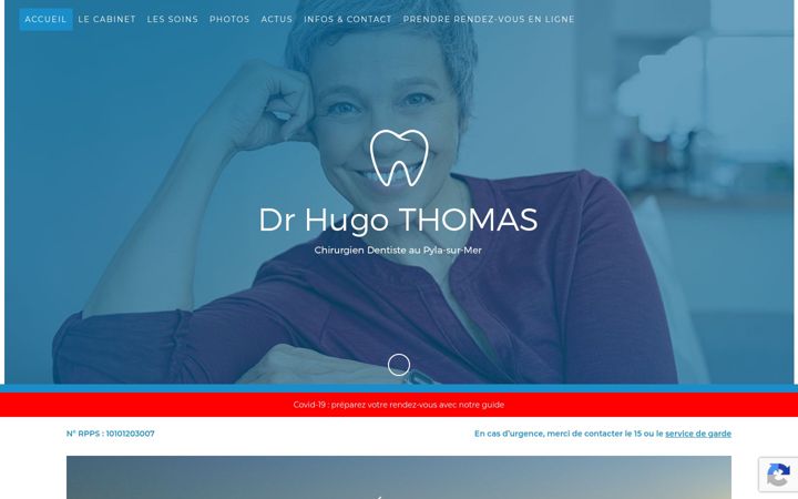 Screenshot of dr-thomas-dentiste.fr