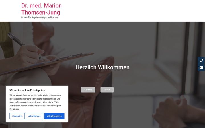 Screenshot of dr-thomsen-jung.de