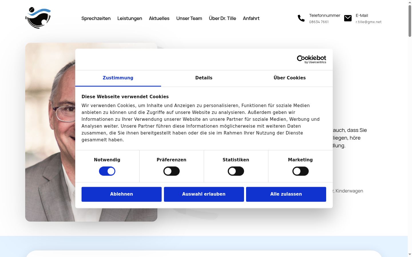 Sutikimo reklamjuostės, rodytos prieš bet kokią sąveiką, ekrano kopija