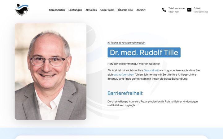 Screenshot of dr-tille.de