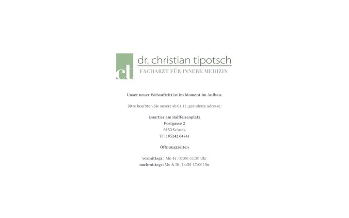 Zrzut ekranu dr-tipotsch.at