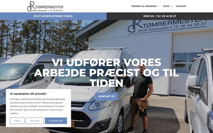 Skærmbillede af dr-toemrermester.dk