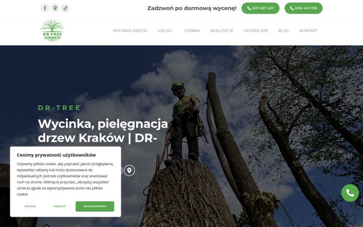 Skærmbillede af dr-tree.pl