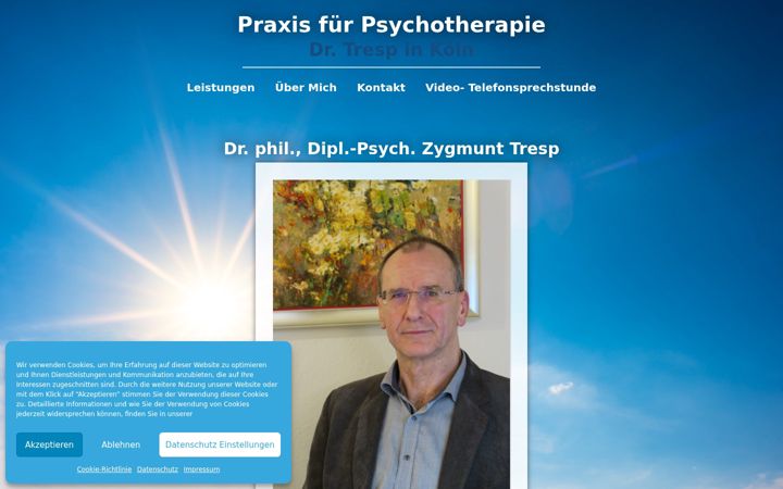 Skjámynd af dr-tresp.de