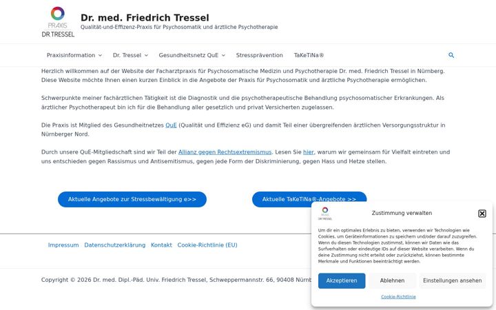 Skjámynd af dr-tressel.de