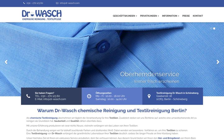 Screenshot of dr-wasch.com