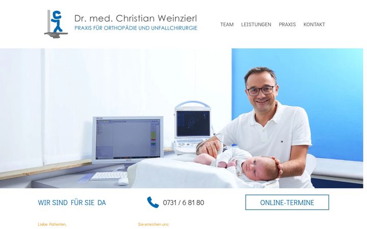 Screenshot of dr-weinzierl.de