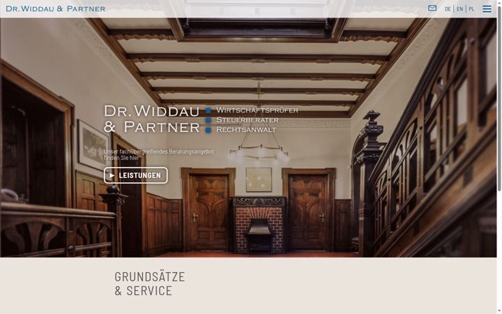 Screenshot of dr-widdau.de
