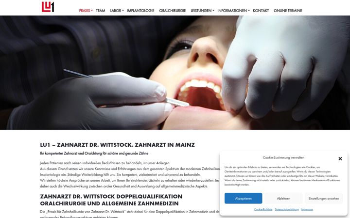 Screenshot of dr-wittstock.de