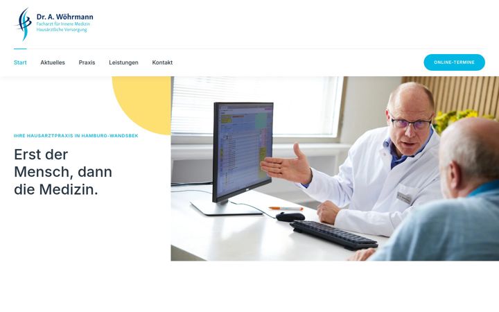 Screenshot of dr-woehrmann.de