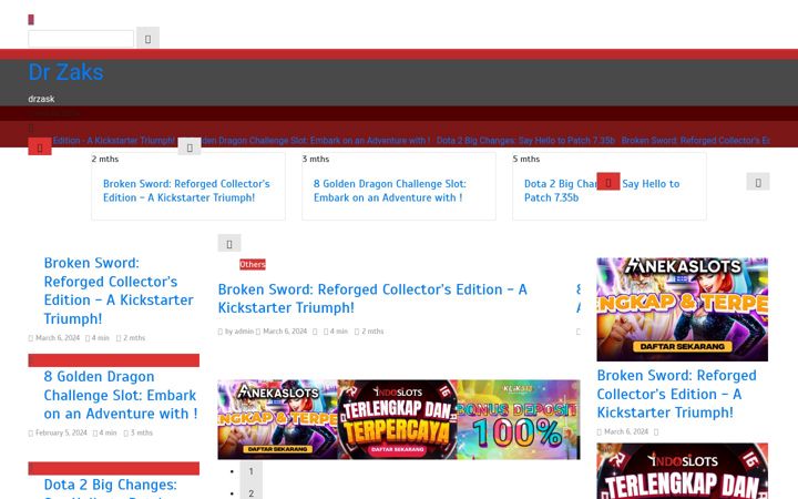 Screenshot of dr-zaks.com