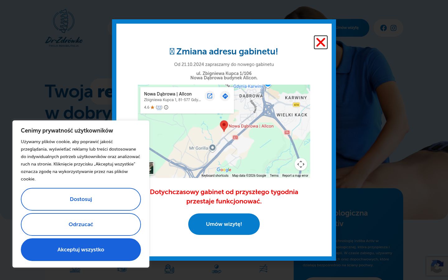 Screenshot tal-banner tal-kunsens muri qabel kwalunkwe interazzjoni
