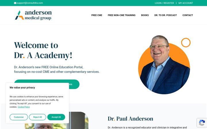 Screenshot of dra-academy.com