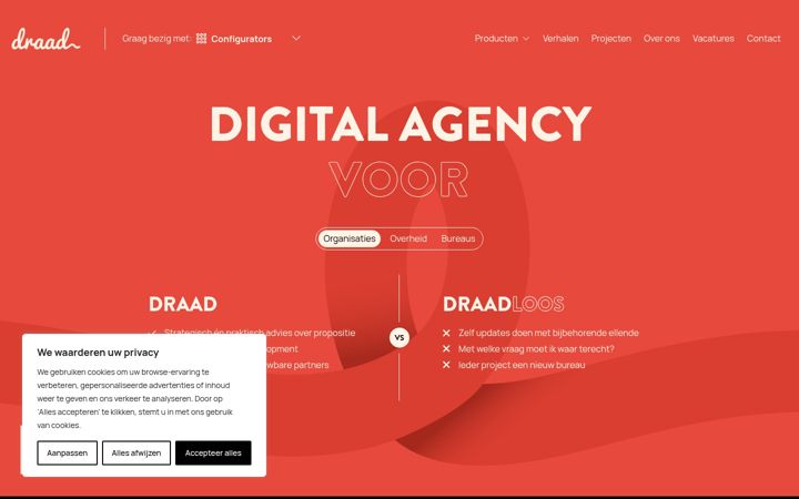 Screenshot του draad.nl