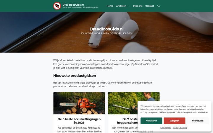 Screenshot του draadloosgids.nl