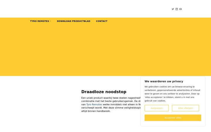 Screenshot του draadloze-noodstop.nl