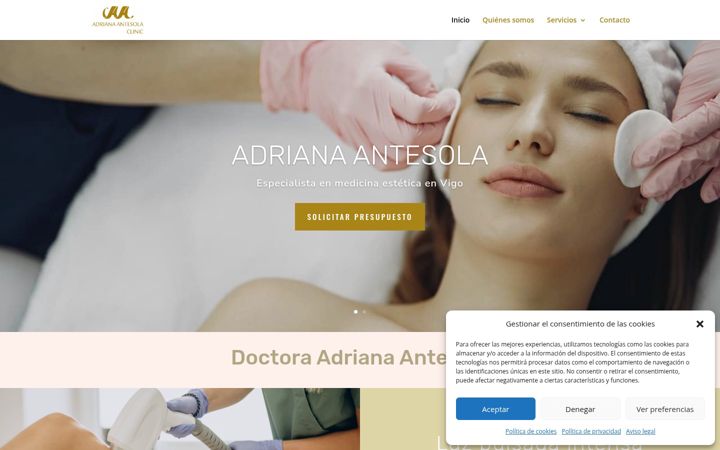 Screenshot of draadrianaantesola.com
