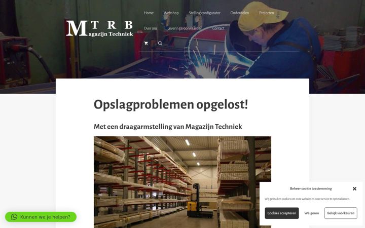 Screenshot του draagarmstellingkopen.nl
