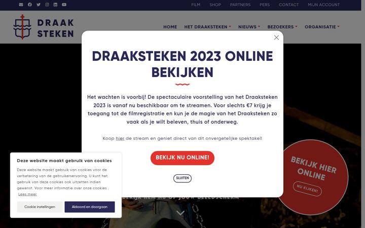 Screenshot του draaksteken.nl