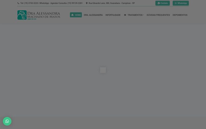 Screenshot van draalessandramatos.com.br