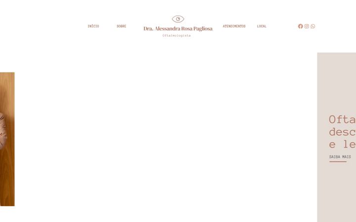 Screenshot van draalessandraoftalmo.com.br