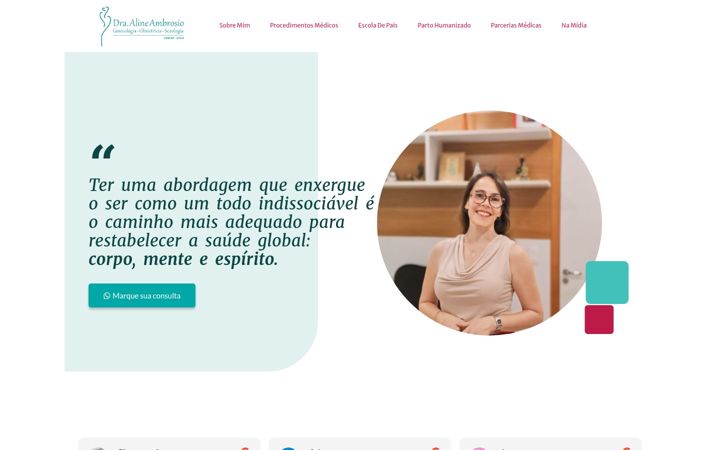 Screenshot van draalineambrosio.com.br