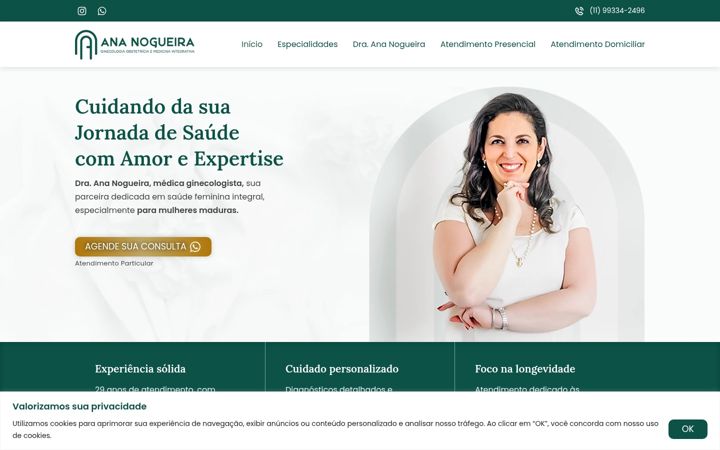 Screenshot van draananogueira.com.br