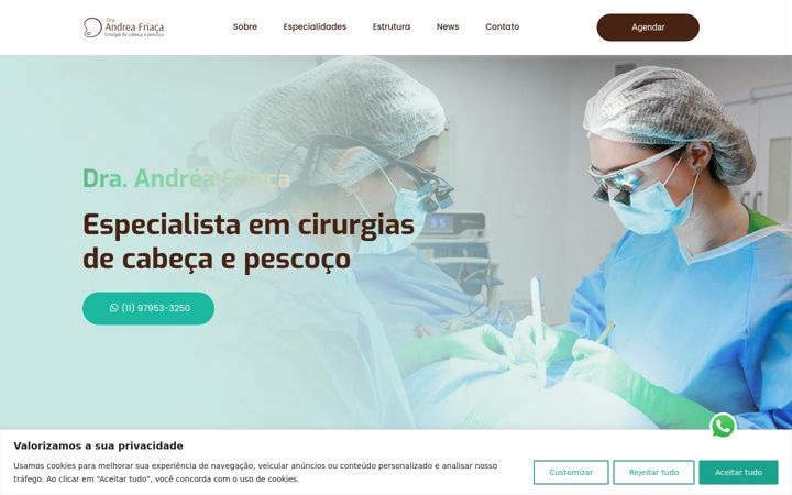 Screenshot van draandreafriaca.com.br