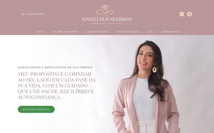 Screenshot van draannelisamasson.com.br