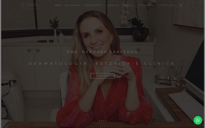 Screenshot van drabarbaradermatologia.com.br