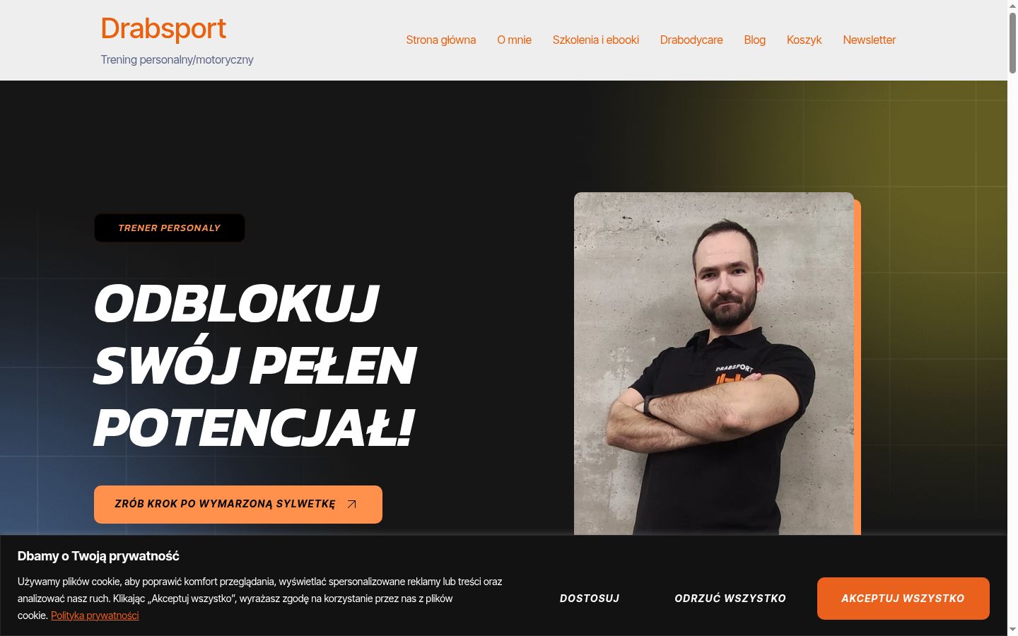 Screenshot tal-banner tal-kunsens muri qabel kwalunkwe interazzjoni