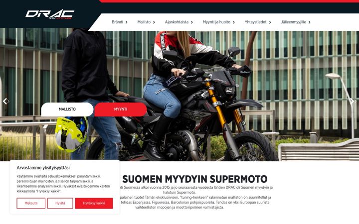 Snímek obrazovky drac.fi