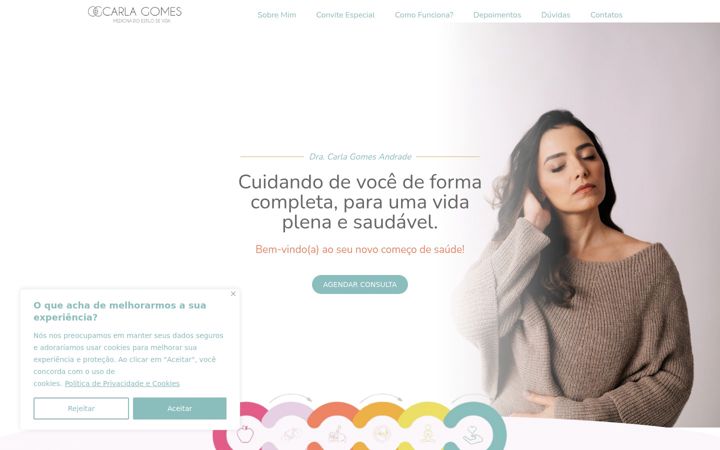 Screenshot of dracarlagomes.com