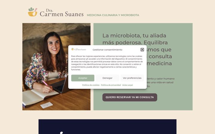 Screenshot of dracarmensuanes.com