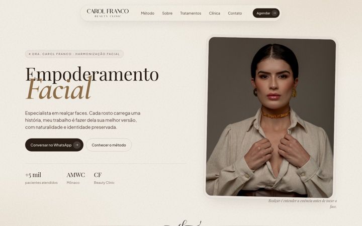 Screenshot of dracarolfranco.com
