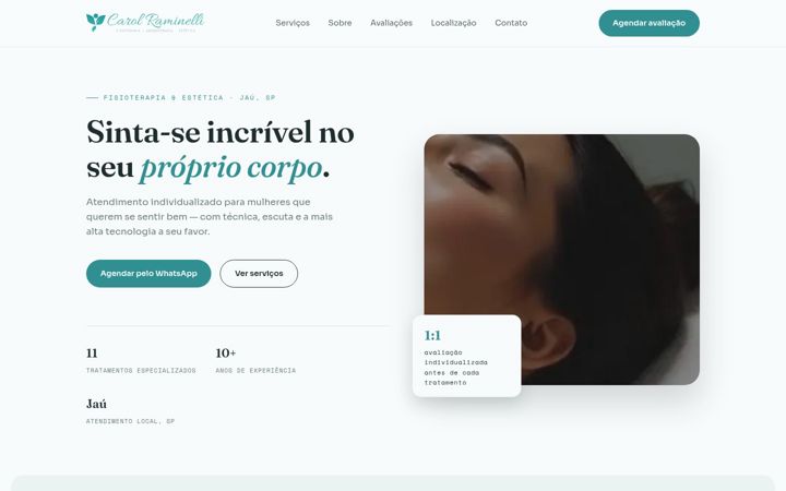 Screenshot van dracarolraminelli.com.br