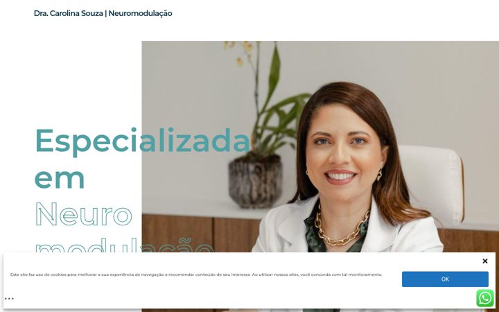 Screenshot of dracarolsouza.com