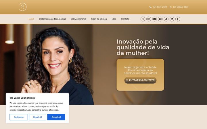 Screenshot van dracaticilenebotelho.com.br