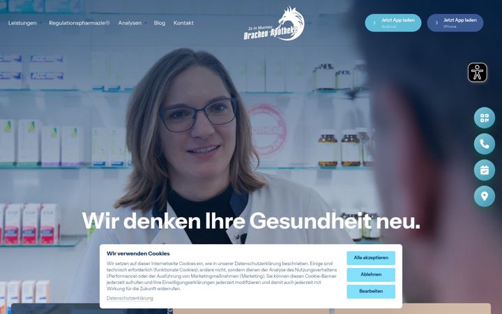 Screenshot of drachenapotheke.de