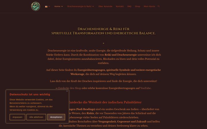 Skjermbilde av drachenenergie-heilung.de