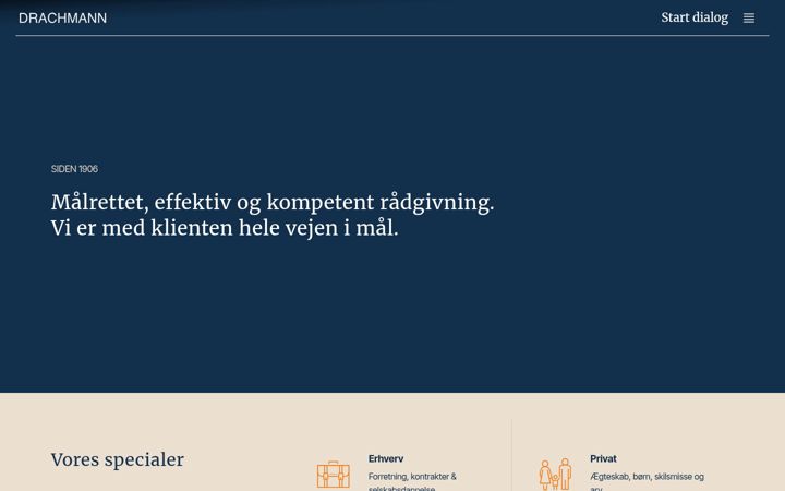 Skærmbillede af drachmann.dk