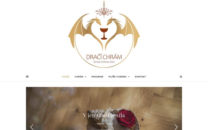 Screenshot di dracichram.cz