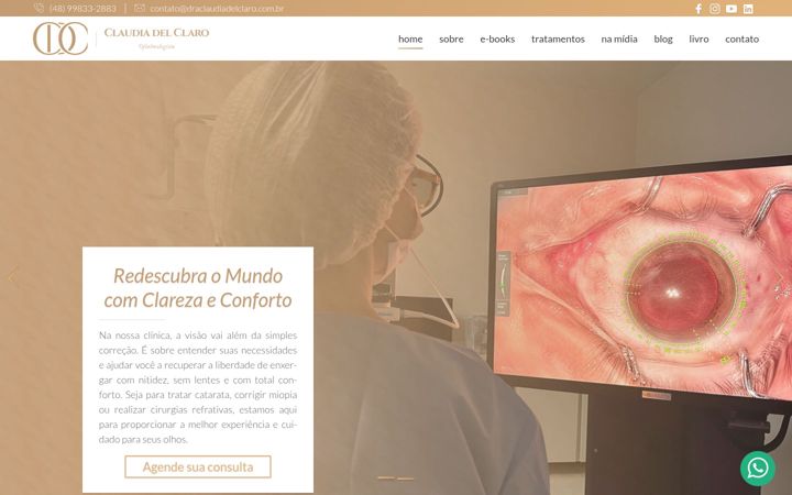 Screenshot van draclaudiadelclaro.com.br