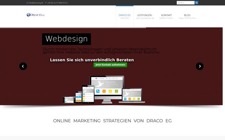 Screenshot of dracoeg.de