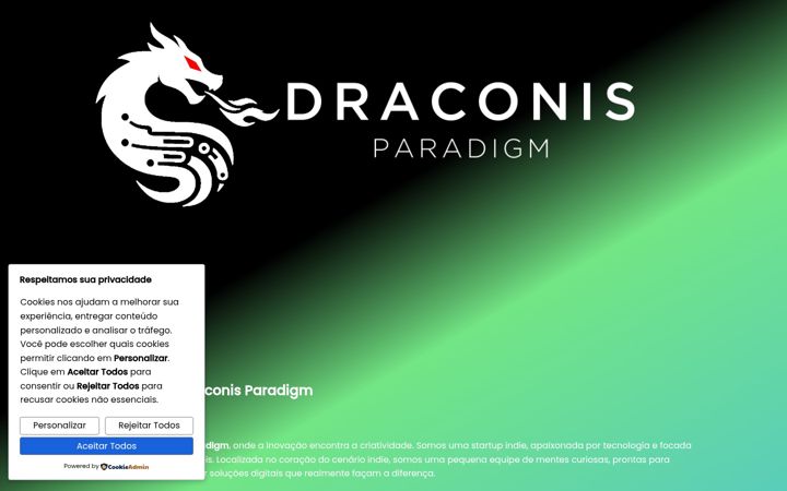 Screenshot of draconisparadigm.com