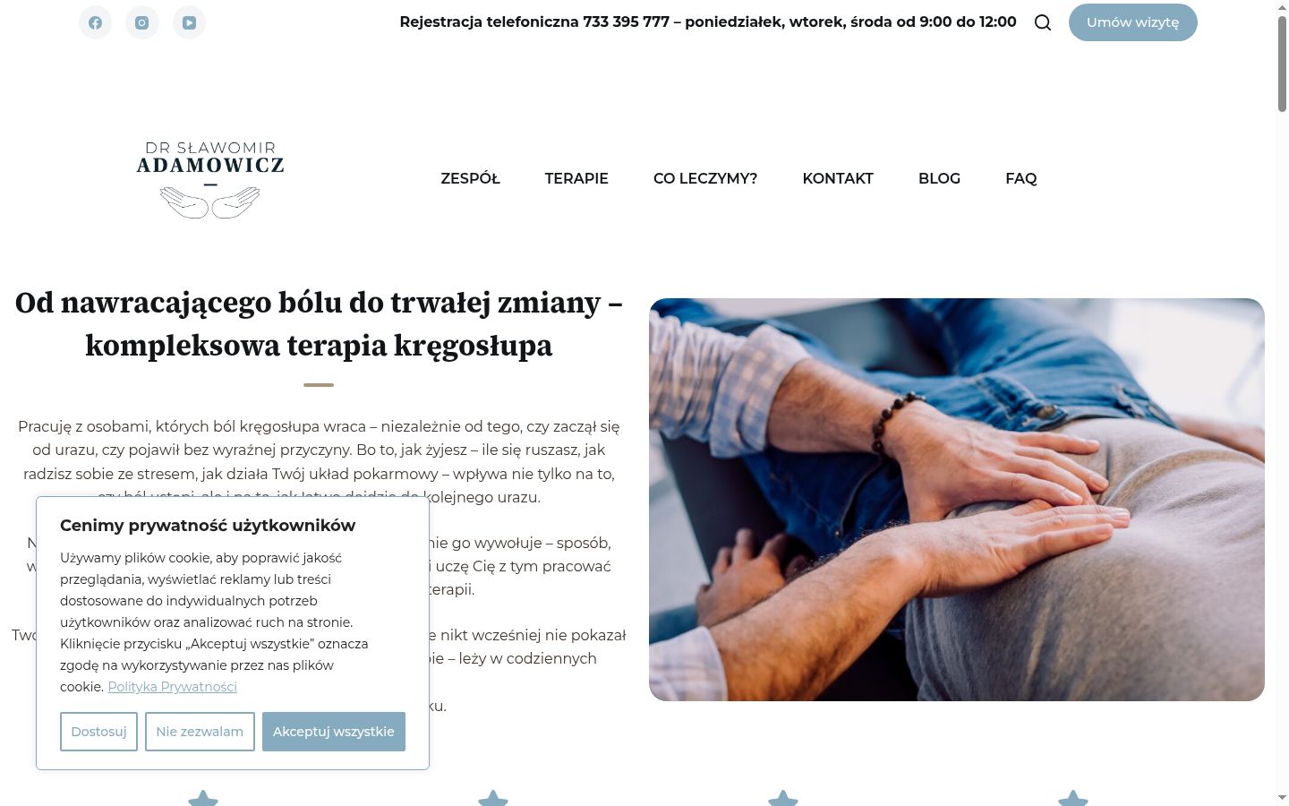 Screenshot tal-banner tal-kunsens muri qabel kwalunkwe interazzjoni