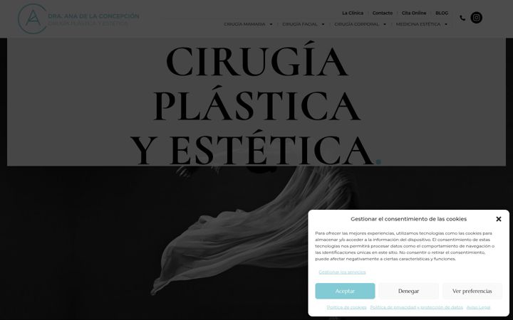 Screenshot of dradelaconcepcion.com